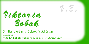 viktoria bobok business card